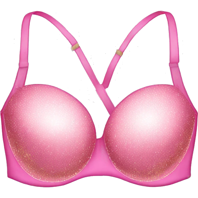 Pink bra with sparkles from Viktoria secret  emoji