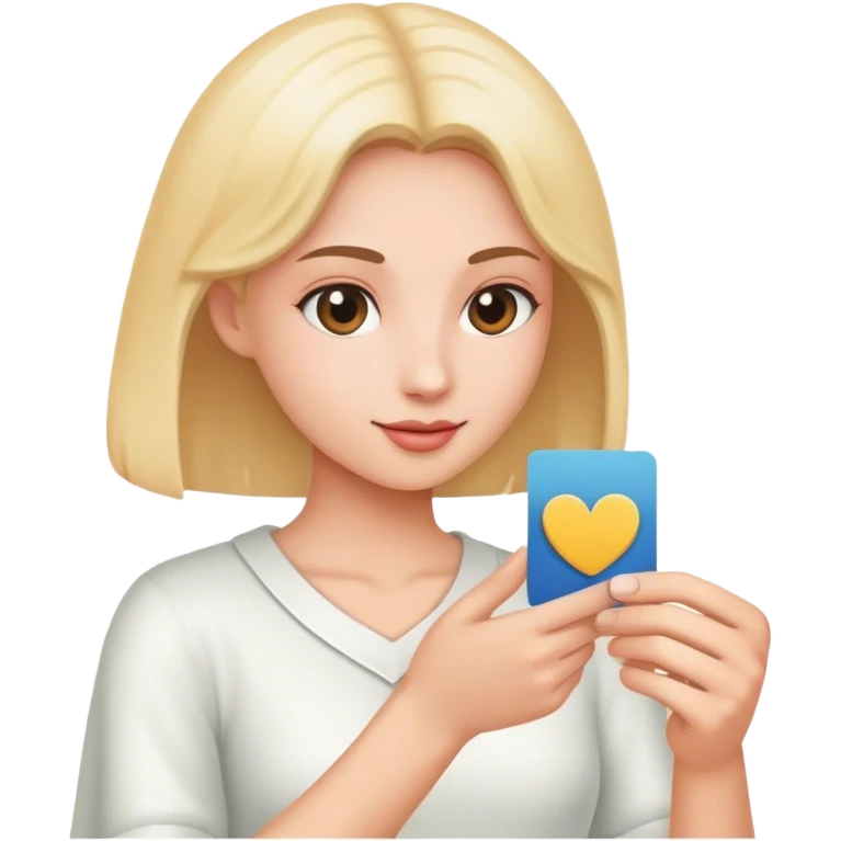 Handing over card emoji