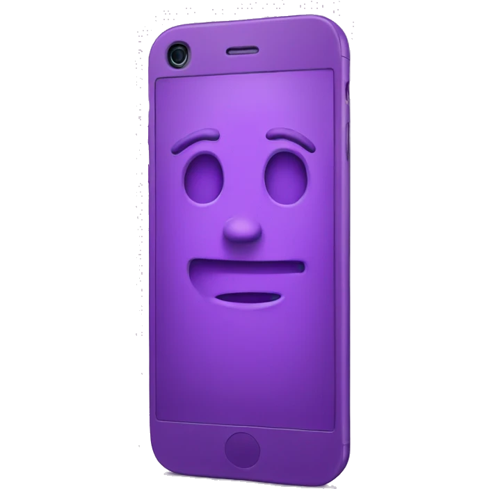 iPhone purple emoji