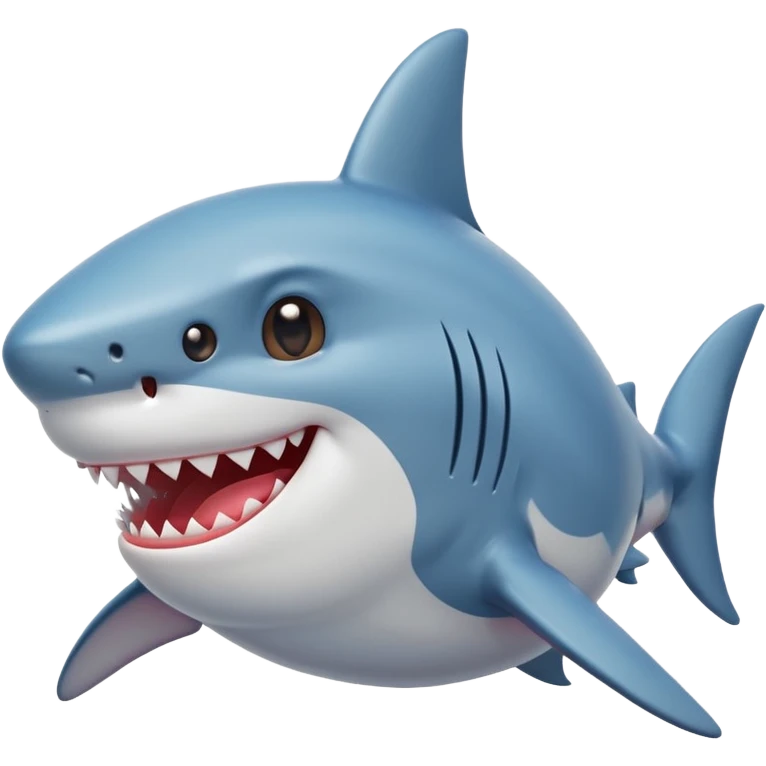 shark blowing a kiss emoji