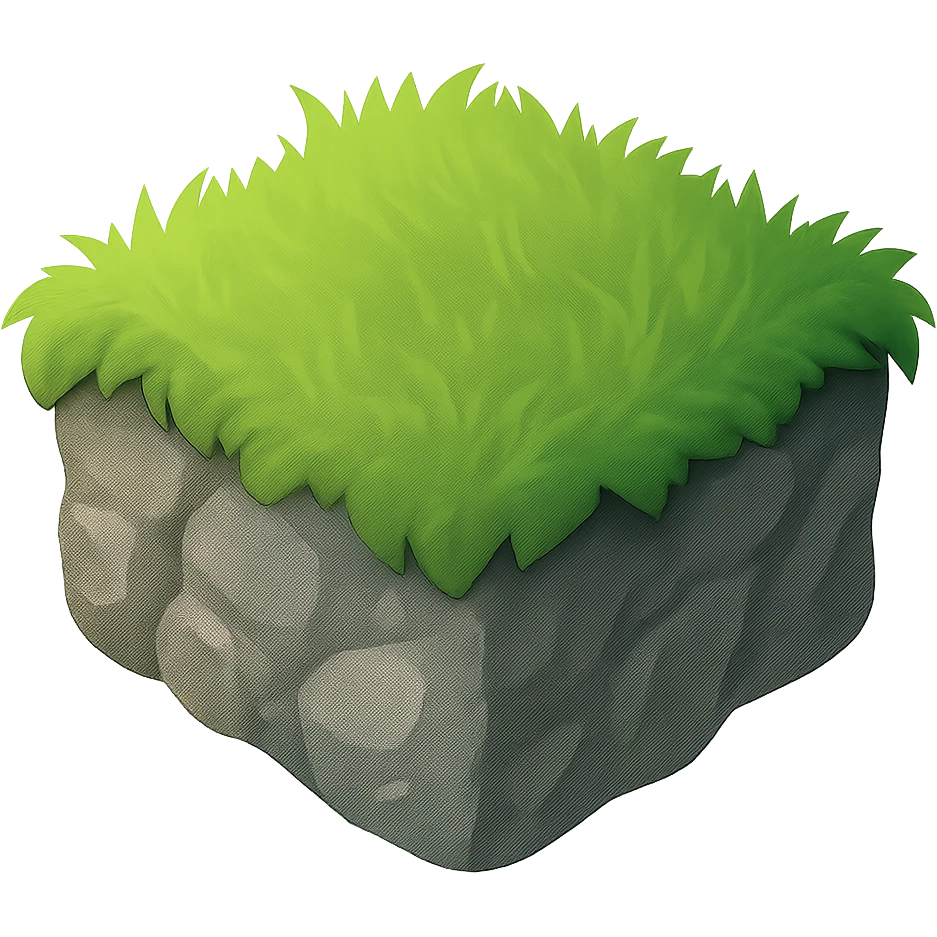 make the ground a bit greyer and make it on a transparent background emoji
