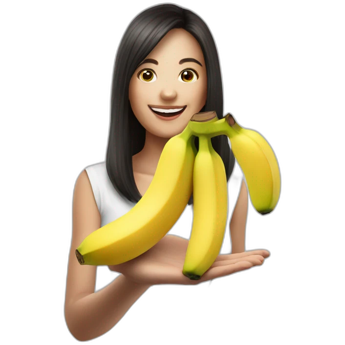 banana in woman hand emoji