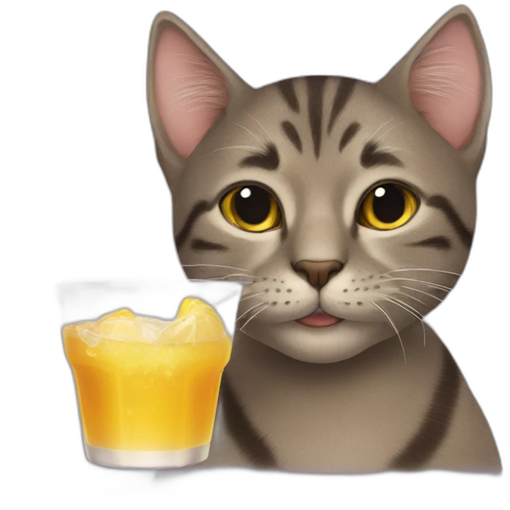 Cat drink kvas emoji