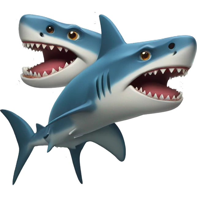 shark and dinosaur emoji