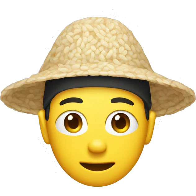 Rice hat emoji