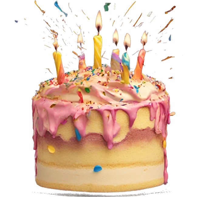 birthday cake smashed on someone’s face emoji