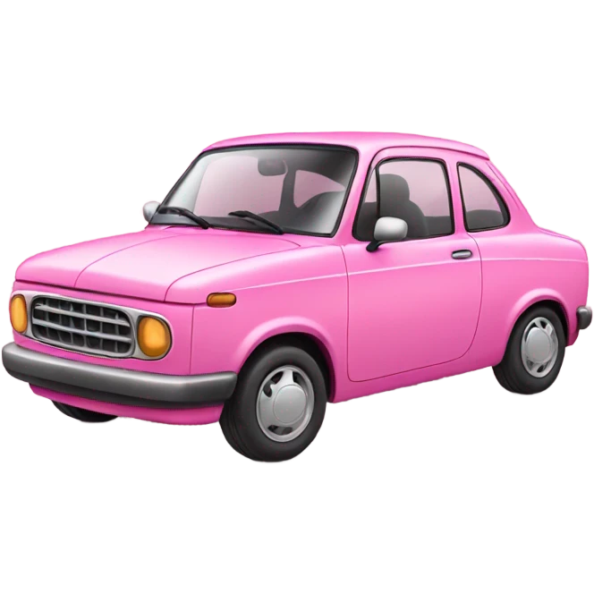 Pink car emoji