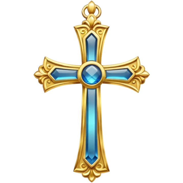 Eastern Orthodox cross. Transparent bakgrund. emoji