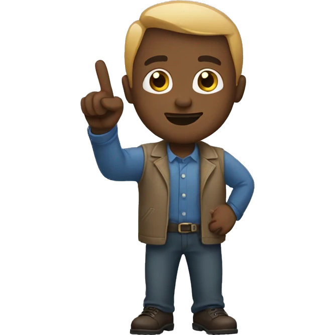 Man pointing  emoji