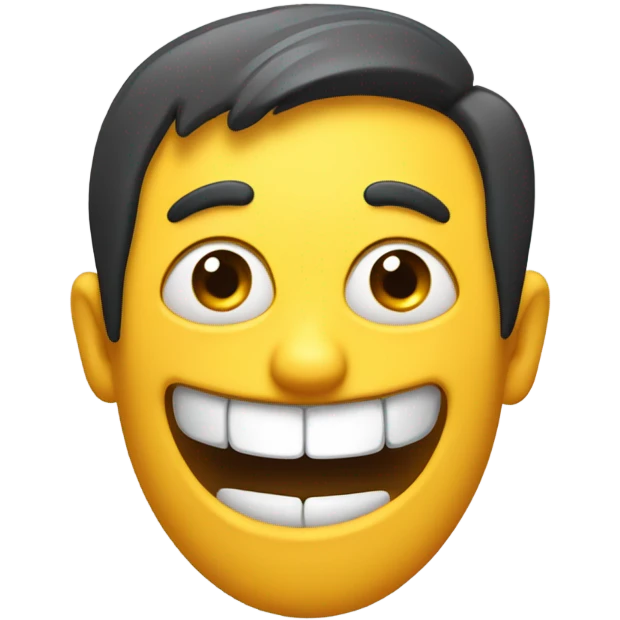 Emoji with freaky expression emoji