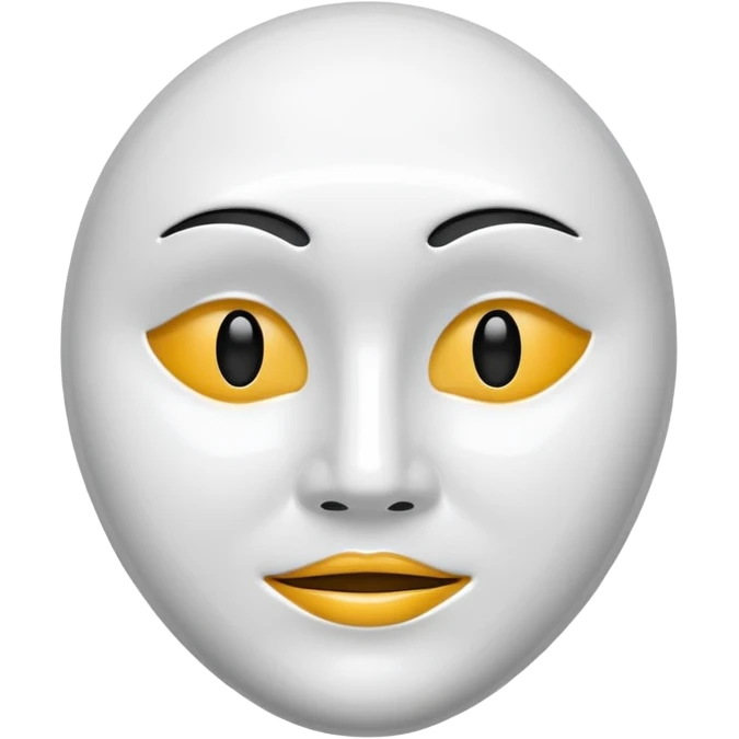 Happy and sad face mask emoji