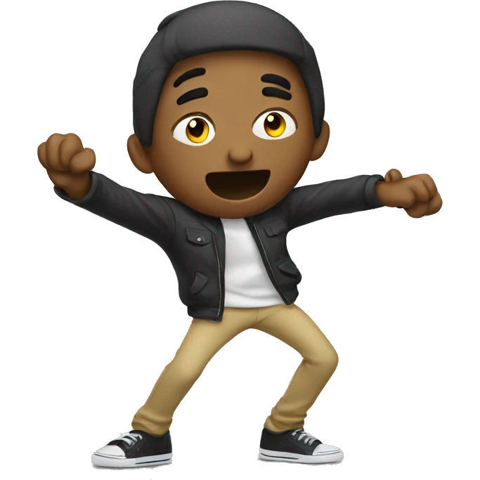 Animated person dabbing emoji
