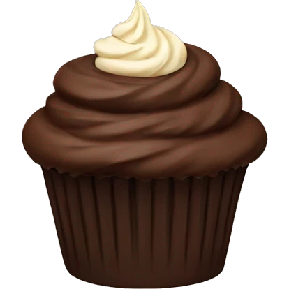 chocolate cupcake emoji