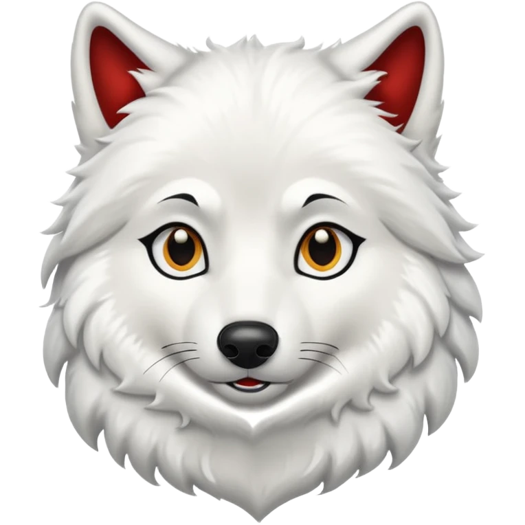 Beyaz kurt emoji