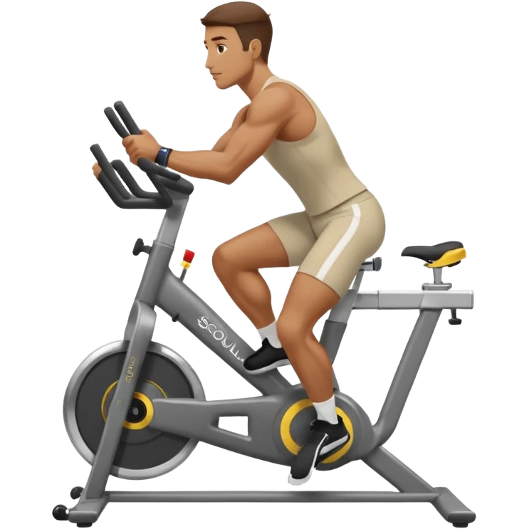 guy workout spinning soul cycle emoji