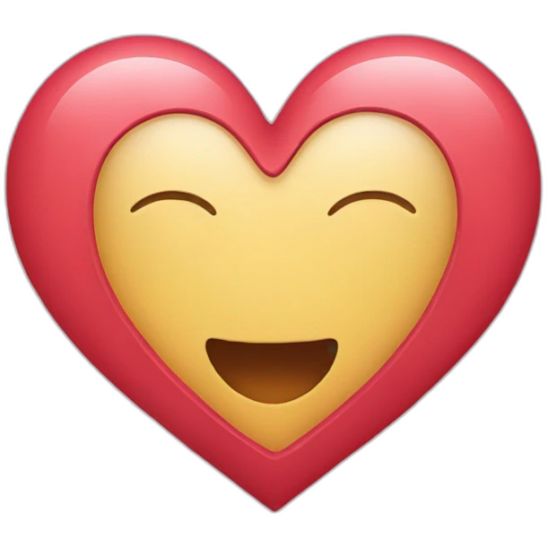 Heart banded emoji