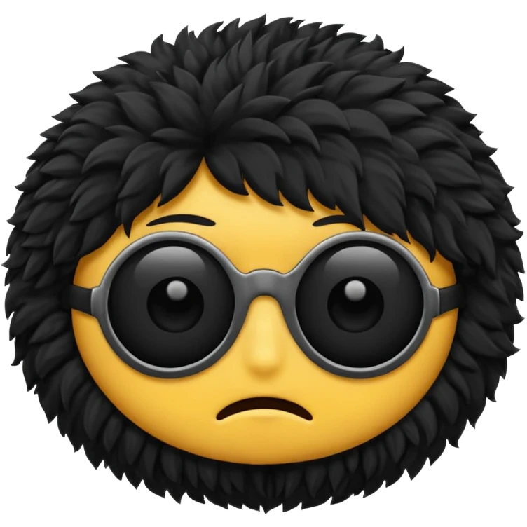  black fluffy eyepatch emoji