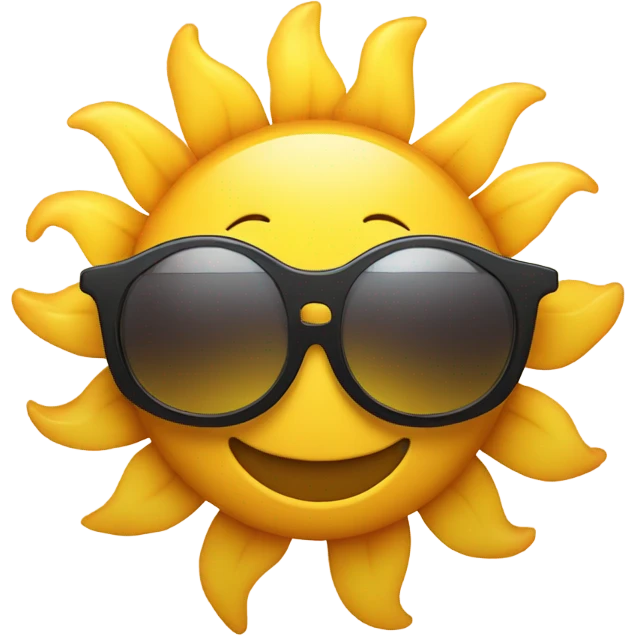 🤔 sun with glasses emoji