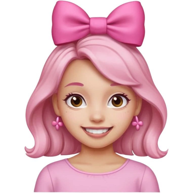 Pink girly emoji