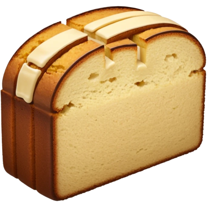 SLICED BROWN POUND CAKE emoji