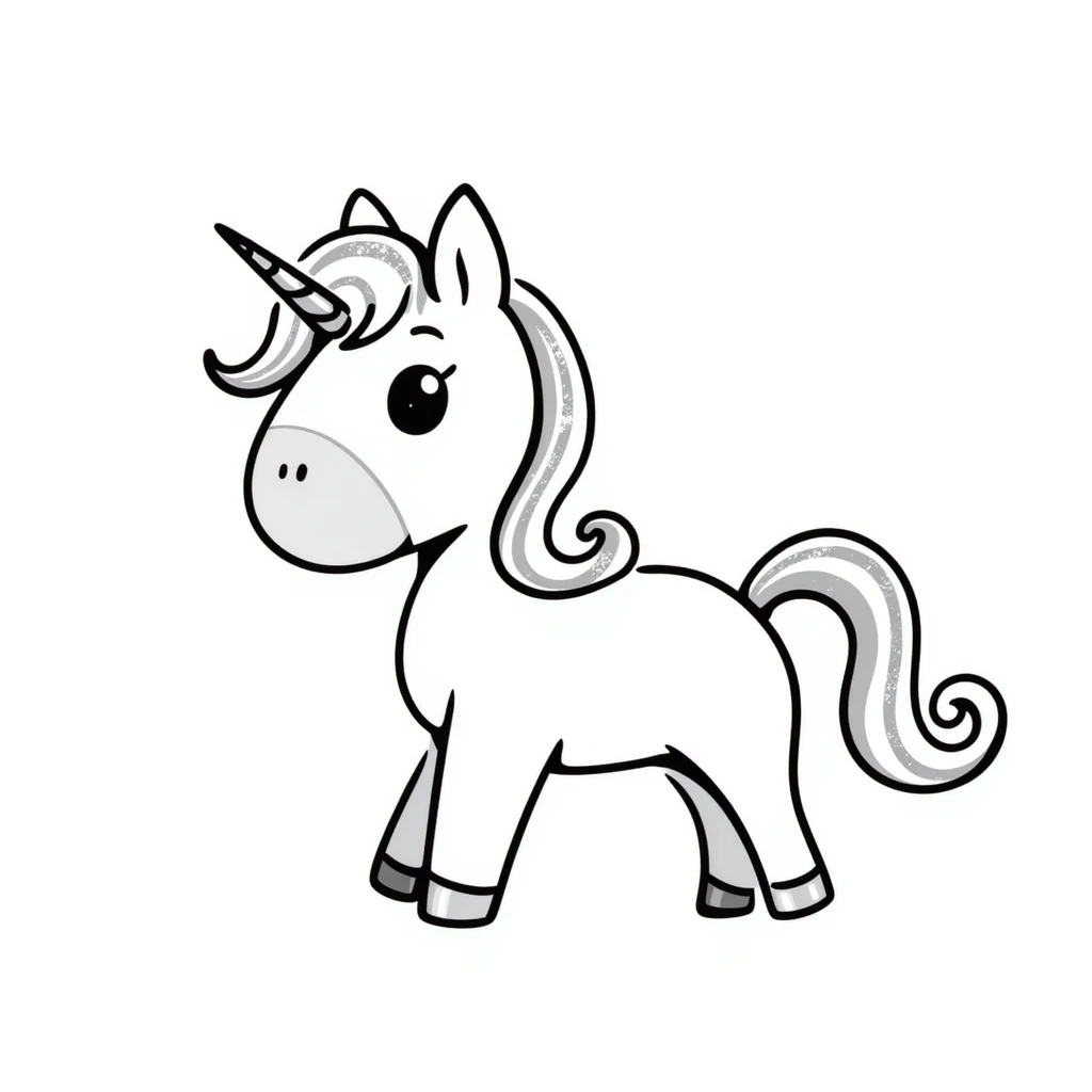 Whimsical unicorn with flowing mane and shimmering glitter effects emoji