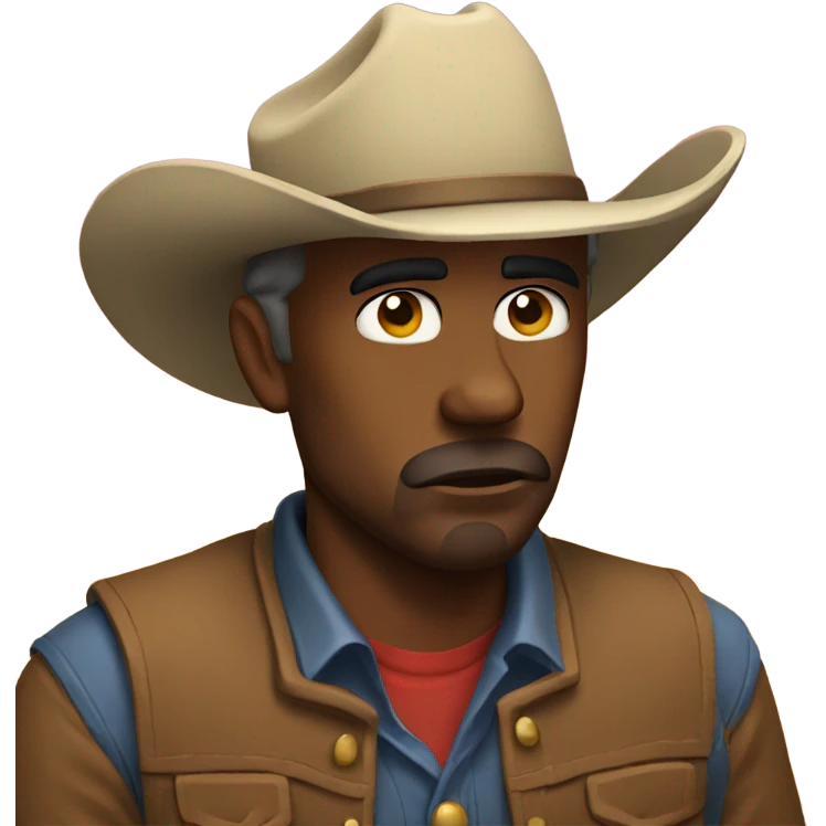 Sad cowboy emoji
