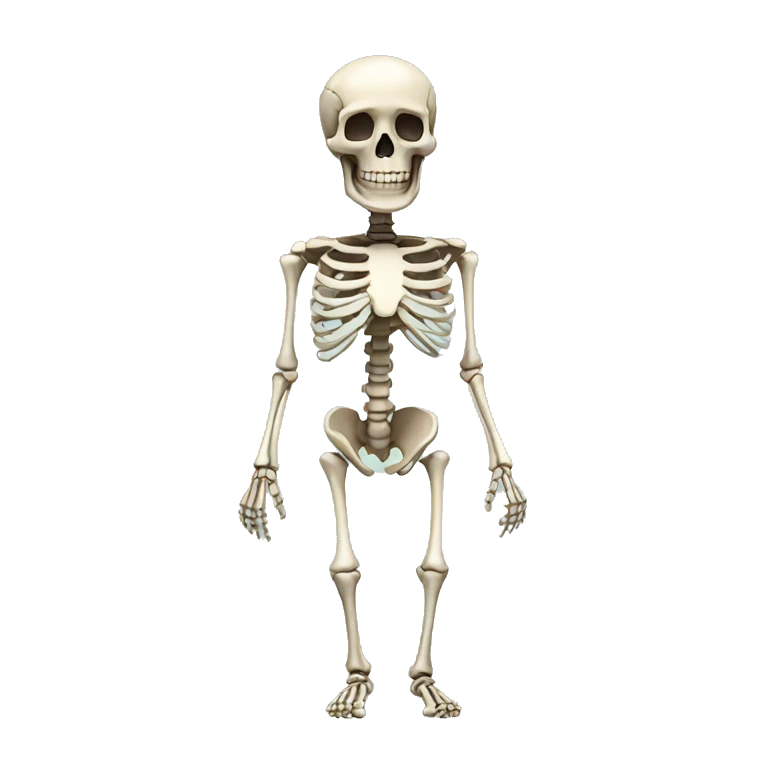 Skeleton full body emoji