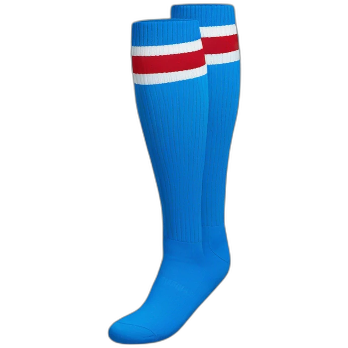 Blue adidas long socks emoji