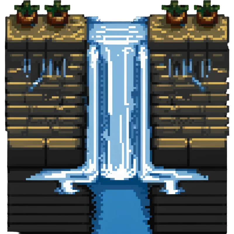 Water flowing around a dam or obstacle emoji