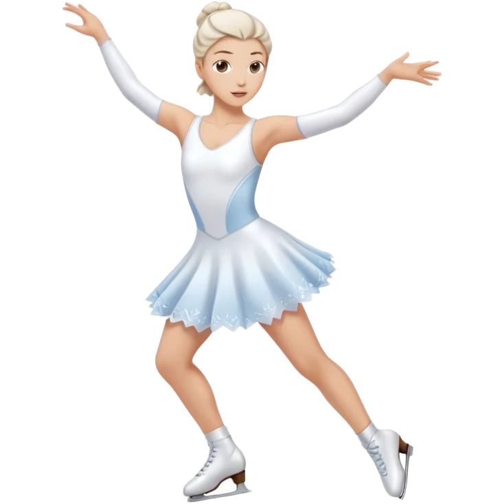 Ice skater twirling emoji