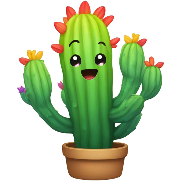 Rainbow cactus  emoji
