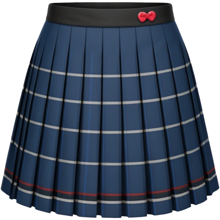 black plaid scottish skirt emoji