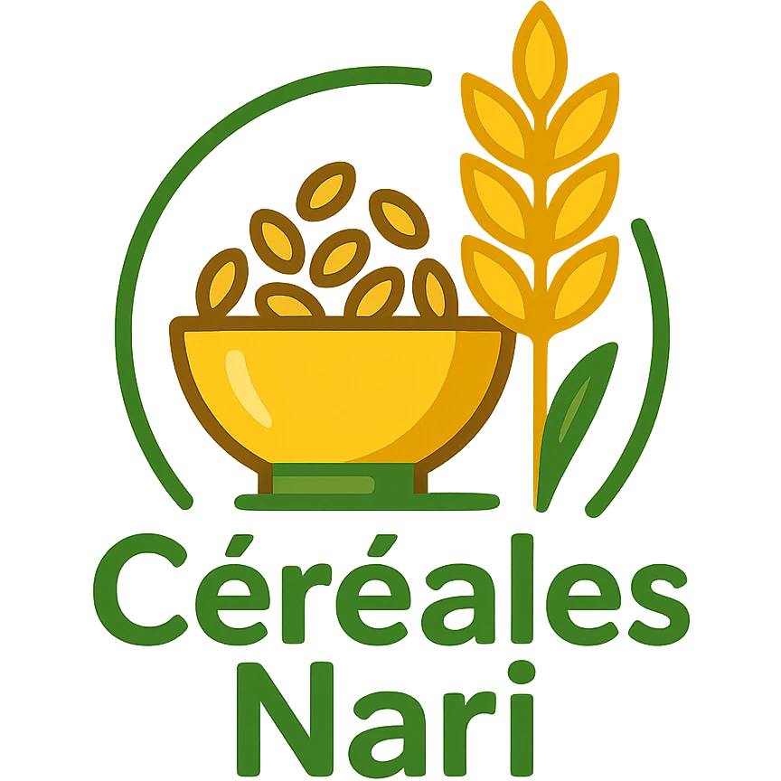  logo pour un magasin de céréales !! Du nom de "céréales nari " emoji