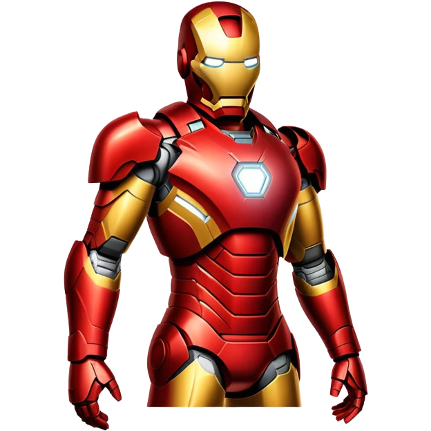 Iron Man superhero with red and gold armor emoji