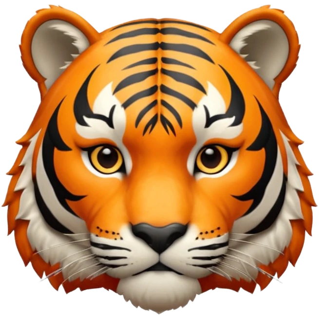 High resolution of a tigar emoji