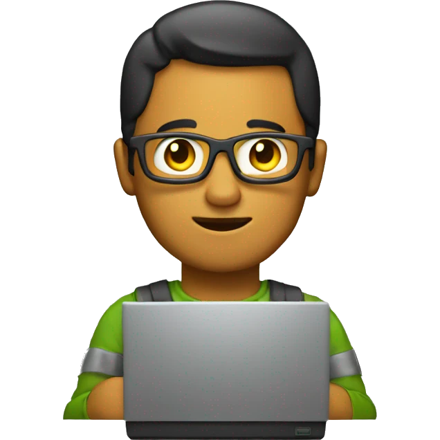 Developer with computer emoji