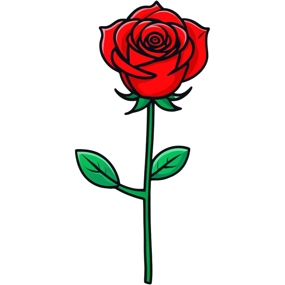 red rose emoji