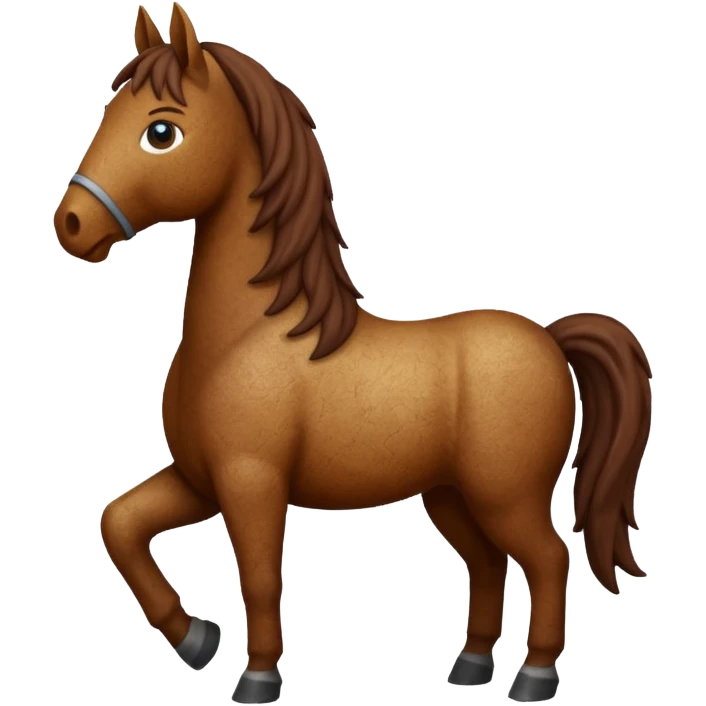 Horse made by earth emoji