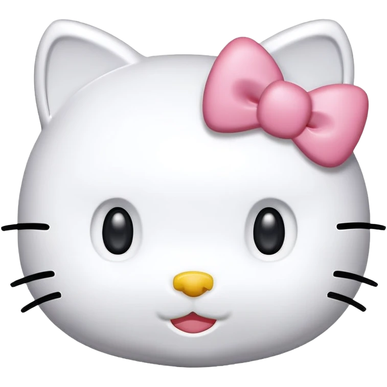 Hello Kitty head emoji