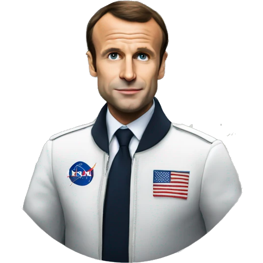 macron sur la lune emoji