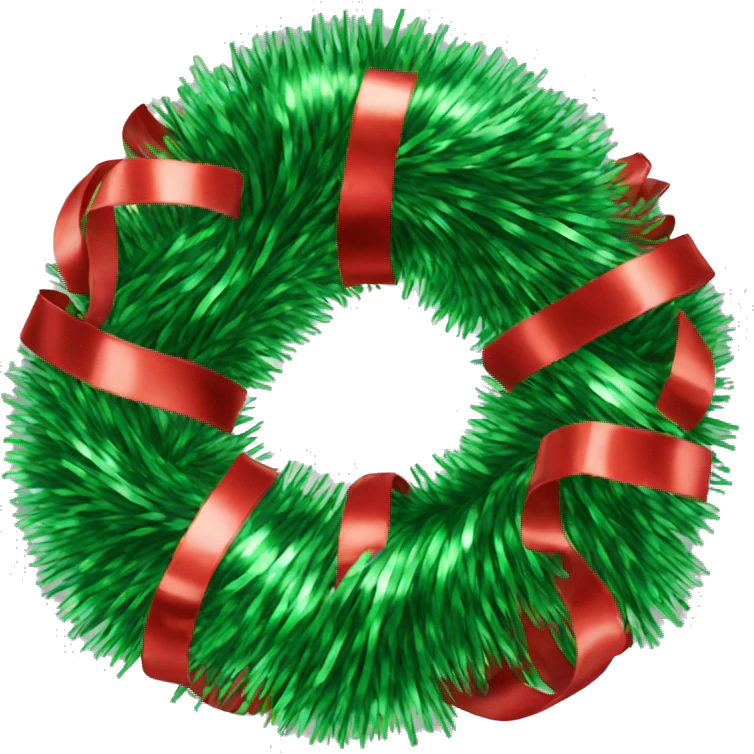 Christmas tinsel emoji
