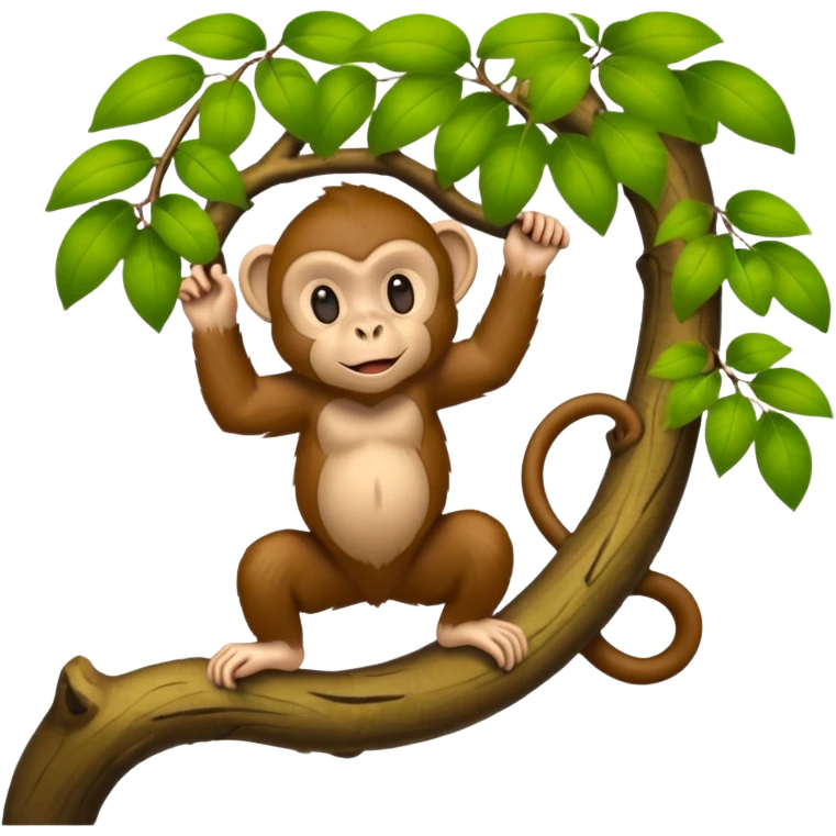 monkey climbing a tree emoji