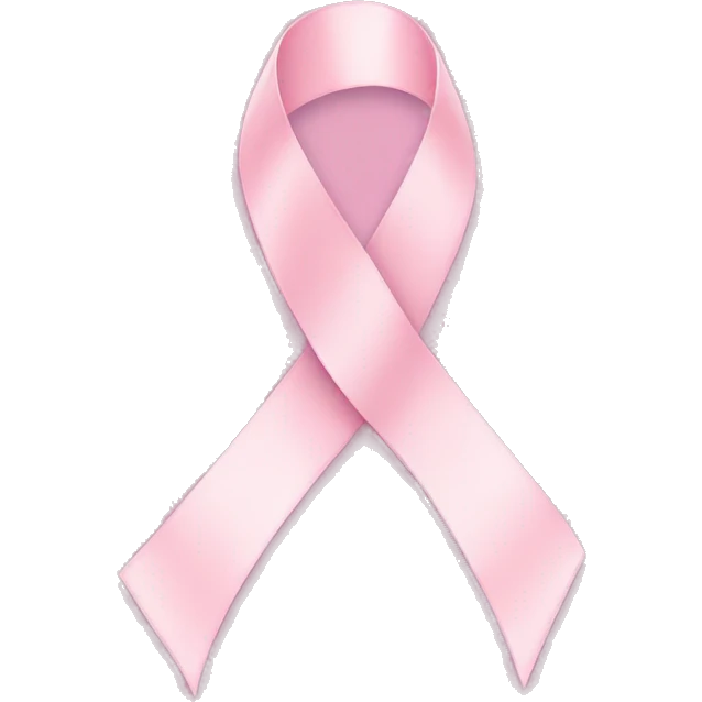 Pastel pink ribbon emoji