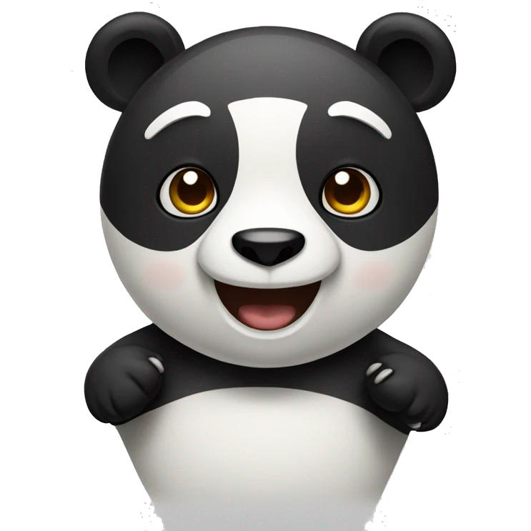Panda with bear emoji