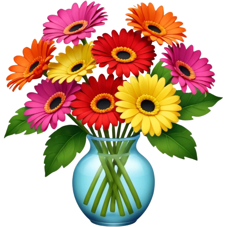 6 gerbera bouquet  emoji