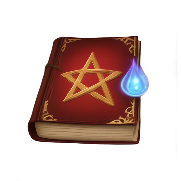 warlock book red emoji