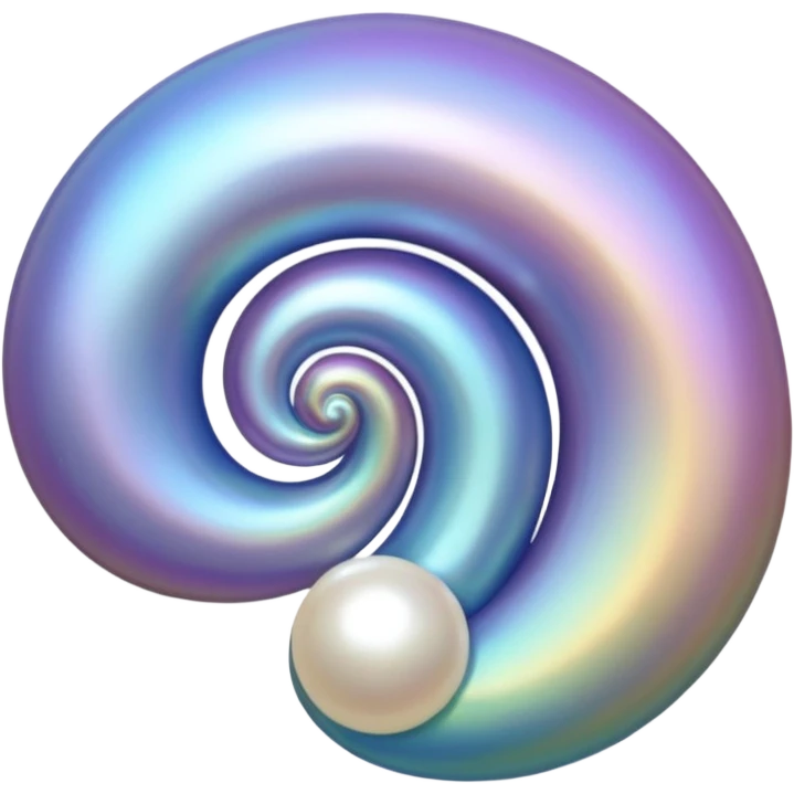 Shell with pearl emoji