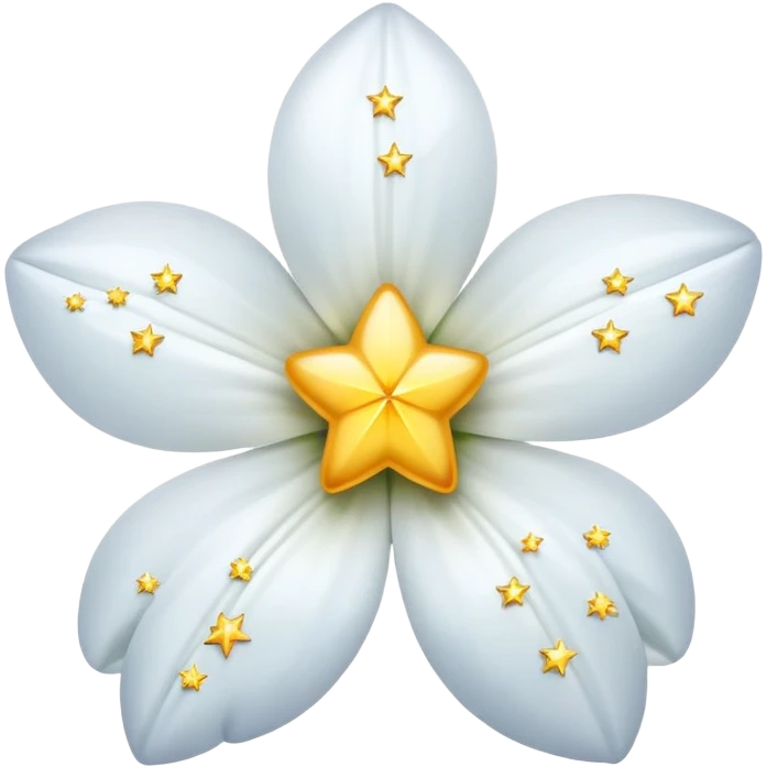 Flor con estrellas  emoji