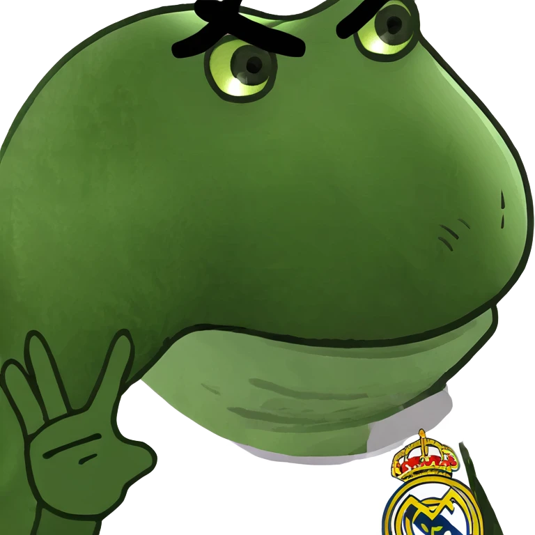 A Real Madrid fan emoji