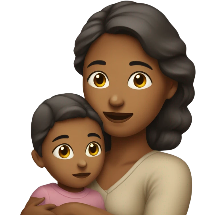 lady with child emoji